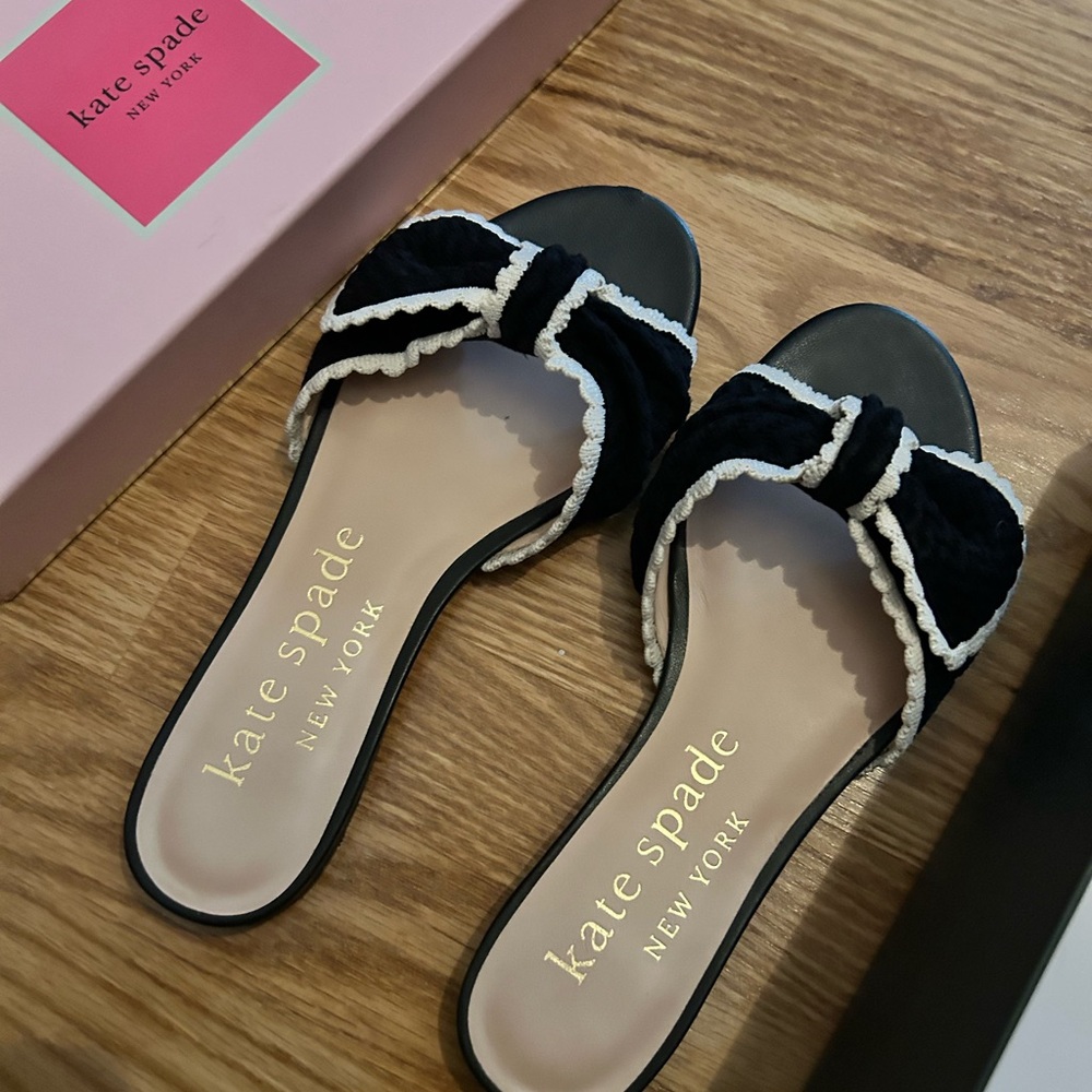 Kate Spade Tango Crochet Slide Sandals